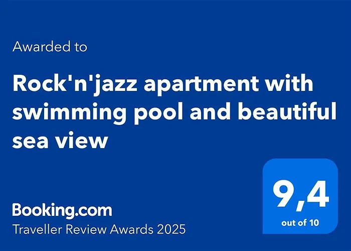 Rock\'N\'Jazz Apartment With Swimming Pool And Beautiful Sea View